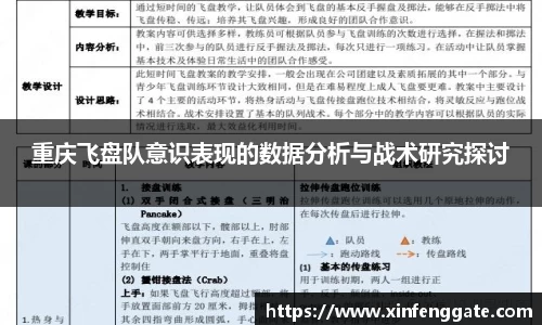 重庆飞盘队意识表现的数据分析与战术研究探讨